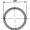 Reflector rond geel