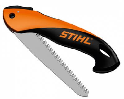 Klapzaag PR16 Stihl - 0000-881-8700 -  16 cm zaagblad, diameter tot 5 cm, 160g. Voor snel en nauwkeurig snoeien. 3-zijdige Japanse vertanding, impulsgehard, verchroomd staal, conische zaagbladvorm, ergonomische handgreep, zaagblad inklapbaar, tegen corrosie beschermd. 
