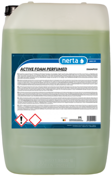 Nerta shampoo ACTIVE FOAM PERFUMED - ACTIVEFOAM 25LTR -  NERTA  Shampoo ACTIVE FOAM PERFUMED is een neutrale geparfumeerde schuimende shampoo voor gebruik in schuimbogen 

 Verkrijgbaar in een flacons van 5 liter of 25 liter  
