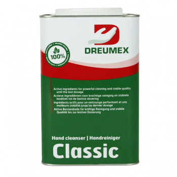 Dreumex handreiniger classic - 10942001012 -  Dreumex zeep bevat huidvriendelijke korrels voor een optimale reiniging. Daarnaast geeft het een prettig een schoon gevoel.  
