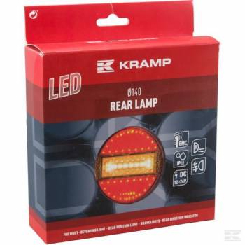 LA40013 Achterlicht multifunctioneel rond LED 12-24 V Kramp  40% korting -  