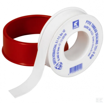 Teflon-tape  PTFE-Tape - SP6150018  -  P.T.F.E. tape voor het afdichten van metalen en kunststof schroefdraadverbindingen. Het is onder andere toepasbaar voor water, lucht, brandstoffen, oplosmiddelen, stoom, zuurstof en zuren. 
