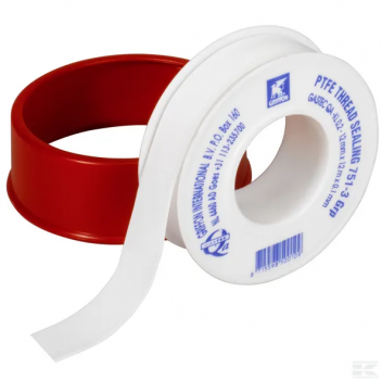 Teflon-tape  PTFE-Tape - SP6150018  -  P.T.F.E. tape voor het afdichten van metalen en kunststof schroefdraadverbindingen. Het is onder andere toepasbaar voor water, lucht, brandstoffen, oplosmiddelen, stoom, zuurstof en zuren. 
