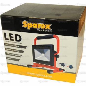 Sparex LED oplaadbare breedtestraler - s113211 -  hoogte 285 mm 
breedte 241 mm 
diepte 184 mm 
12-230V 
1 x LED x 20 Lumen 1300 

   
