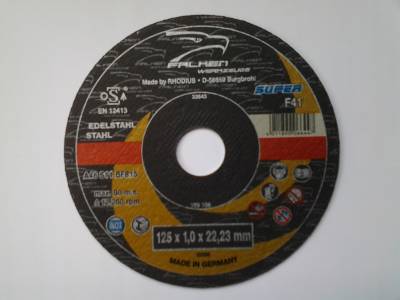 Doorslijpschijven Ø 125 mm Verpakking 25 stuks - s4366207752 - Ø 125 mm
Dikte 1.0 mm
Gatdiameter Ø22.23 mm
verpakking per 25 stuks
Doorslijpschijven Ø 125 mm Verpakking 25 stuks - s4366207752 - Ø 125 mm
Dikte 1.0 mm
Gatdiameter Ø22.23 mm
verpakking per 25 stuks