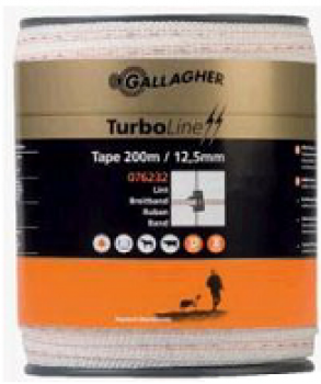 TurboLine schriklint 12,5mm 200 m wit - TurboLine schriklint 12,5mm 200 m wit -