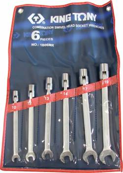 Set gebogen dopsleutels metrisch - 6 dlg - 1B06MR 