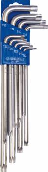 Set lange TORX®-inbussleutels in etui - 9 dlg -  