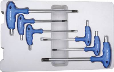 Set TORX® L-inbussleutels met handgreep - 6 dlg -  