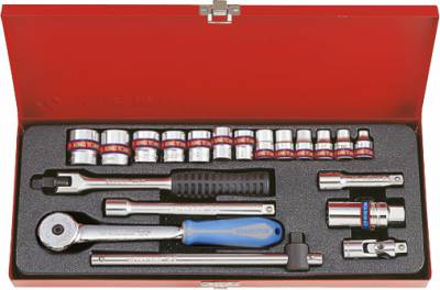 Doppenset Inch en accessoires 3/8