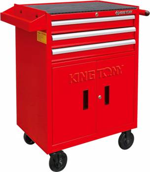 Gereedschapstrolley Pro KT - 3 laden met afsluitbare kast - Gereedschapstrolley Pro KT - 3 laden met afsluitbare kast -