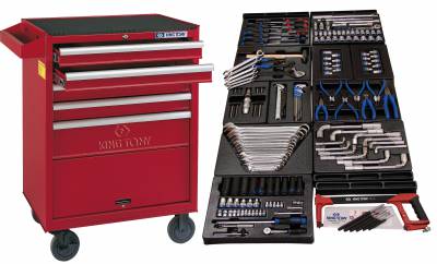 Volledige gereedschapstrolley pro KT - 172 dlg - Volledige gereedschapstrolley pro KT - 172 dlg -