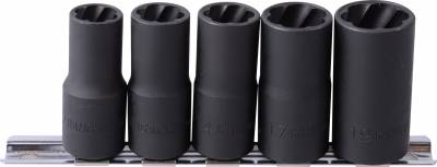 Assortiment schroefvormige doppen 1/2 op rail - 5 dlg - 9TD035MR Assortiment schroefvormige doppen 1/2 op rail - 5 dlg - 9TD035MR