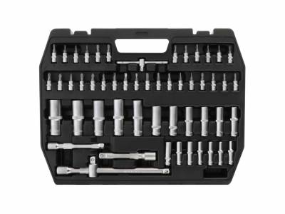 Gereedschapskoffer met Chroom Vanadium doppenset 171 delig professioneel - 75247 - Doppenset 171-delig
Met deze 171-delige doppenset in een handige opbergkoffer is een uitgebreide doppenset. Torx, inbussleutel, ratels, kruiskop en platkop doppen vind je onder andere in deze koffer. Het is van professionele kwaliteit en gemaakt van chroom-vanadium staal, wat betekent dat het staal steviger wordt en een hogere kwaliteit gereedschap ontstaat. Deze set is geschikt voor de professionele en semi-professionele gebruiker. Het betreft een complete set die breed inzetbaar is.
Deze set heeft door de hoge kwaliteit een lange levensduur. De doppen zijn voorzien van golfprofiel voor een betere grip. Daarbij zal de kracht niet op de hoeken komen, waardoor de bouten en moeren langer meegaan. Daarbij komt dat het materiaal ook minder snel slijt.
Gereedschapskoffer met Chroom Vanadium doppenset 171 delig professioneel - 75247 - Doppenset 171-delig
Met deze 171-delige doppenset in een handige opbergkoffer is een uitgebreide doppenset. Torx, inbussleutel, ratels, kruiskop en platkop doppen vind je onder andere in deze koffer. Het is van professionele kwaliteit en gemaakt van chroom-vanadium staal, wat betekent dat het staal steviger wordt en een hogere kwaliteit gereedschap ontstaat. Deze set is geschikt voor de professionele en semi-professionele gebruiker. Het betreft een complete set die breed inzetbaar is.
Deze set heeft door de hoge kwaliteit een lange levensduur. De doppen zijn voorzien van golfprofiel voor een betere grip. Daarbij zal de kracht niet op de hoeken komen, waardoor de bouten en moeren langer meegaan. Daarbij komt dat het materiaal ook minder snel slijt.