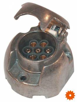 7-polige stekkerdoos opbouw  12V metaal Hella - 8JB001941002 