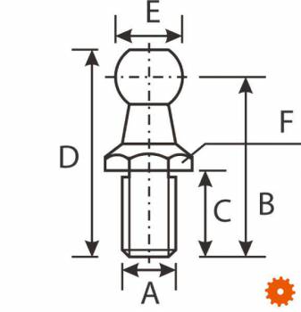 Kogelpen voor kogelgewricht - CA7180308 