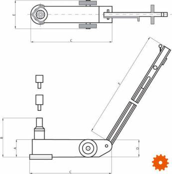 Garagekrik pneumatisch Compac - Garagekrik pneumatisch Compac -