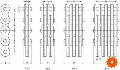 Flyerketting - 4347 / DIN 8152 / ASA - BL-serie - BL634 