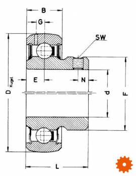 Spanlager - AY25NPP 