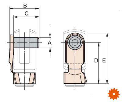 Clips voor Gaffel - CA15040 