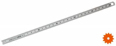 DELA.1051 flexibele roestvaste liniaal - 2 zijdig - DELA1051300 