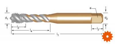 Machinetappen E012 HSS-XS1 Dormer -  