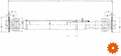 Schuifbus met lastap 25,2 - EDS230580221 