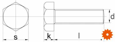 Tapbout M14x1,5x40 12.9 zwart -  