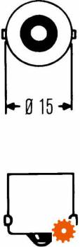 Gloeilamp 12V 5W BA15s - B1202 