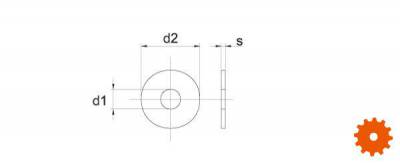 Carrosseriering M10 RVS A2 - 440R5RVSP025 