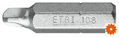 ETRI.1 standaard inzetstukken voor Tri Wing-bouten, 1/4