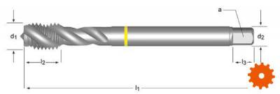 Machinetappen metrisch, 40° spiraal Shark Geelring E366 HSCo Dormer -  