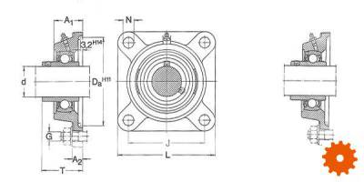 Lagerblok FY SKF - 7500FY40TF 