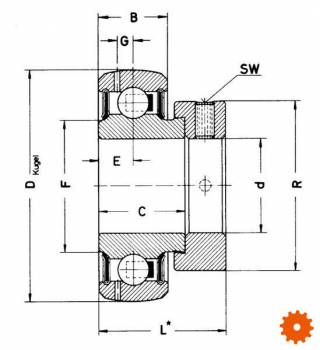 Spanlager - GRA104NPPBAS2V 