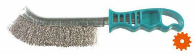 Staalborstel, kunststof handgreep - HG302R 