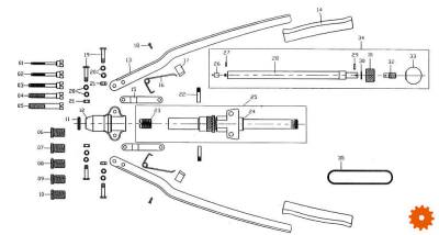 Onderdelen voor blindklinkmoertang HN02 - HN02SET1 