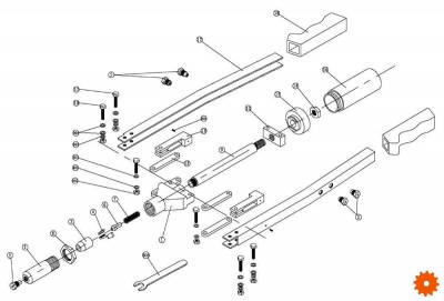 Onderdelen voor schaarblindklinktang HR730 - HR730SET2 