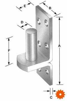 Plaatduim verzinkt - HS810144 