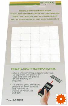 Kaart met reflectorplaatjes - HT011 