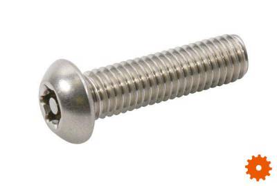 ISO7380TP Laagbolkopschroeven met torx en pin metrisch RVS A2 - AISI 304 -  