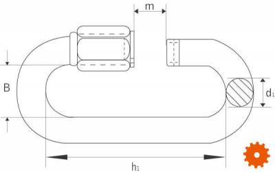 Noodschalm met schroef 4 mm - NG03S 