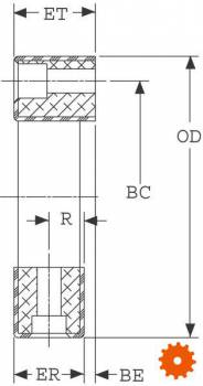 Koppelingsrubber LF12 60SH - LF10007 