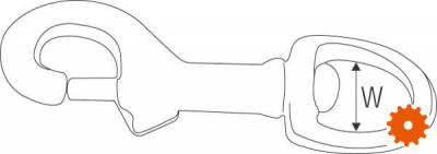 Musketonhaken verzinkt - MK16L 