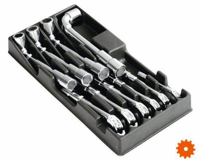 MODM.75 Module met 6-kant-pijpkopsleutels, OGV®, metrisch in schuimrubber inlegstuk - MODM.75 Module met 6-kant-pijpkopsleutels, OGV®, metrisch in schuimrubber inlegstuk -