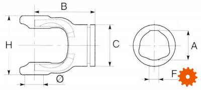 Profielbuisgaffels serie 100 -  