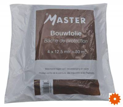 Bouwfolie 4x12,5 m 0,05 mm dik - PP395 