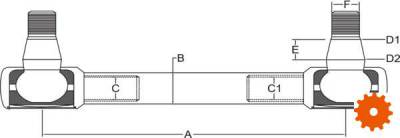 Spoorstang cpl. - SHP085KR 