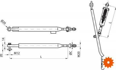 Stabilisatorstang CBM - SLL020 
