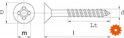 Sp.plaatschr, verz.k 5x120verz -  