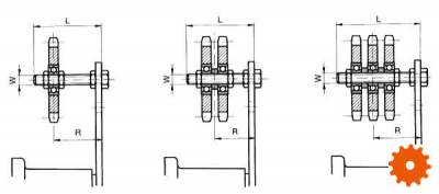 Kettingspanwiel simplex Rosta -  